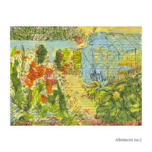Allotment Garden Mono Print